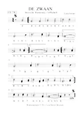 descargar la partitura para acordeón DE ZWAAN  Griffschrift en formato PDF