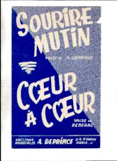 télécharger la partition d'accordéon Coeur à coeur au format PDF