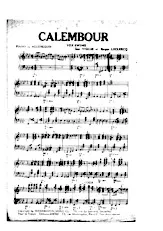scarica la spartito per fisarmonica CALEMBOUR in formato PDF