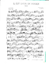 download the accordion score Il est doux de penser in PDF format