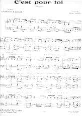 descargar la partitura para acordeón C'est pour toi en formato PDF