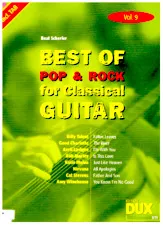 télécharger la partition d'accordéon Best of Pop Rock for Classical (Guitar) (Arrangement : Beat Scherler) (Vol 9) au format PDF
