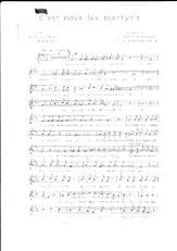 download the accordion score C'est nous les martyr's in PDF format