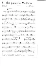 descargar la partitura para acordeón Moi j'aime le madison en formato PDF
