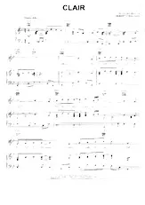 télécharger la partition d'accordéon Clair au format PDF