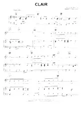 download the accordion score Clair in PDF format