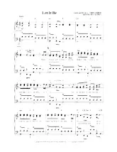 descargar la partitura para acordeón Let it be en formato PDF