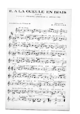 download the accordion score IL A LA GUEULE EN BIAIS in PDF format