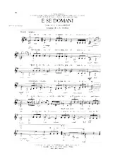 descargar la partitura para acordeón E se domani en formato PDF