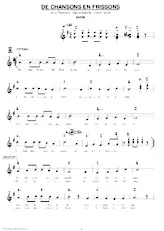 descargar la partitura para acordeón DE CHANSONS EN FRISSONS en formato PDF