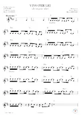 download the accordion score Vivo Per lei (relevé Théo) in PDF format