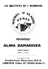télécharger la partition d'accordéon ALMA ZARAGOZA au format PDF