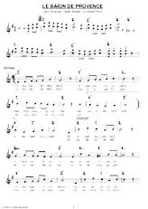 descargar la partitura para acordeón LE BAÏON DE PROVENCE en formato PDF