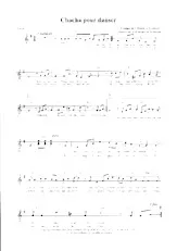 descargar la partitura para acordeón Chacha pour danser en formato PDF
