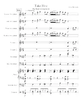 download the accordion score Take Five (Big Band) (Arrangement : Garry Bathrick)   in PDF format
