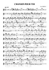 télécharger la partition d'accordéon CHANSON POUR TOI Melodie au format PDF