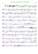 descargar la partitura para acordeón Vous permettez monsieur en formato PDF