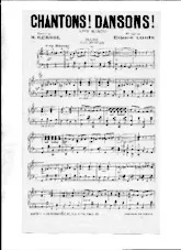 télécharger la partition d'accordéon Chantons dansons (orchestration) au format PDF