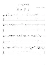 télécharger la partition d'accordéon Django Reinhardt - Swing gitan au format PDF