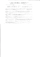 download the accordion score J'ai un seul amour in PDF format