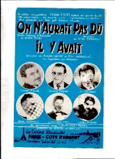 download the accordion score On n'aurait pas dû (orchestration) in PDF format