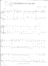 télécharger la partition d'accordéon The band played on au format PDF