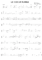 descargar la partitura para acordeón Le coeur rumba en formato PDF