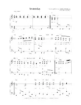 download the accordion score Yesterday in PDF format