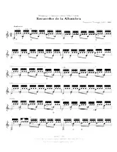 descargar la partitura para acordeón Recuerdos de la Alhambra en formato PDF