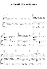 descargar la partitura para acordeón Le bruit des origines (Chant : Okoumé) en formato PDF