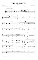 scarica la spartito per fisarmonica Etre de Vienne in formato PDF