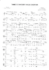 scarica la spartito per fisarmonica TANGO D'UN SOIR TANGO D'ESPOIR in formato PDF
