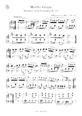 télécharger la partition d'accordéon MARCHE TURQUE (SONATE N°11 EN LA MAJEUR ) K331 au format PDF