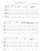 télécharger la partition d'accordéon Hungarian Dance 5 / String Quartet / arrangement. by joel Jacklich / au format PDF