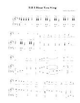 descargar la partitura para acordeón Till I hear you sing en formato PDF