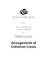 download the accordion score Arrangements of  Christmas Carols in PDF format