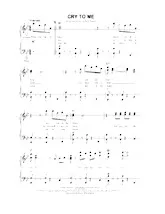 descargar la partitura para acordeón CRY TO ME en formato PDF