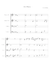 télécharger la partition d'accordéon  Ave Maria  / Quartet Brass au format PDF