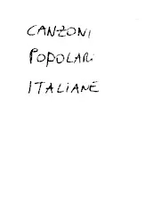 descargar la partitura para acordeón Canzoni Popolari Italiane (17 Titres) en formato PDF