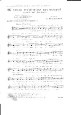 descargar la partitura para acordeón Si vous m'aimez en secret (love me to-day) en formato PDF