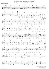 download the accordion score C'EST SI JOLI QUAND ON S'AIME (boléro) in PDF format