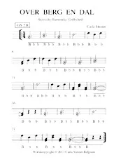 descargar la partitura para acordeón OVER BERG EN DAL en formato PDF