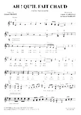 download the accordion score Ah, qu'il fait chaud in PDF format