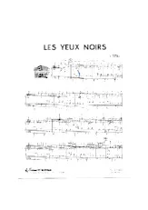 descargar la partitura para acordeón Les yeux noirs en formato PDF