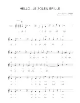 download the accordion score HELLO LE SOLEIL BRILLE  in PDF format