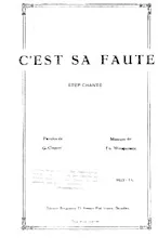 download the accordion score C'est sa faute in PDF format