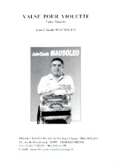 scarica la spartito per fisarmonica Valse pour Violette in formato PDF