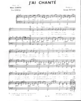 descargar la partitura para acordeón J'ai chanté en formato PDF