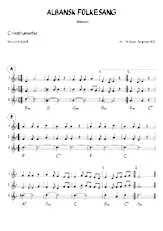 télécharger la partition d'accordéon Albansk Folkesang au format PDF