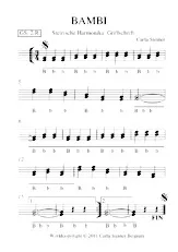 descargar la partitura para acordeón BAMBI en formato PDF